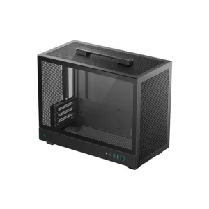DEEPCOOL CH160 Plus Black Micro-ATX PC Case – Compact Gaming Chassis