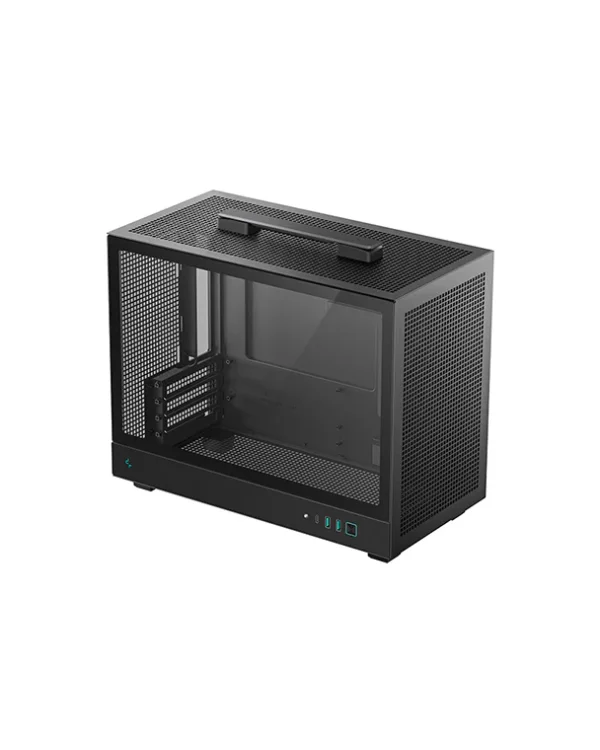 DEEPCOOL CH160 Plus Black Micro-ATX PC Case – Compact Gaming Chassis