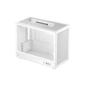 DEEPCOOL CH160 Plus White Micro-ATX PC Case – Compact Gaming Chassis