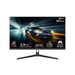 GAMEON GOAE24QHD180IPS 24" QHD Gaming Monitor – 180Hz, 0.5ms, IPS Panel, HDR10, HDMI 2.1, Built-in Speakers – Black