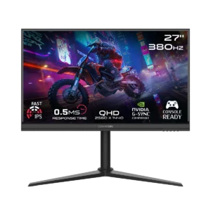 GAMEON GOMP27QHD380IPS Midnight Pro 27" QHD Gaming Monitor – 380Hz, 0.5ms MPRT, Fast IPS, HDMI 2.1, PS5 Support – Black