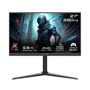 GAMEON GOMP27FHD380IPS Midnight Pro 27" FHD Gaming Monitor – 380Hz, 0.5ms MPRT, Fast IPS, HDMI 2.1, PS5 Support – Black