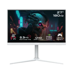 GAMEON GOA27QHD180IPS Arctic Pro 27" QHD Gaming Monitor – 180Hz, 0.3ms MPRT, Fast IPS, PS5 Support – White