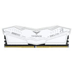 Team T-FORCE DELTA RGB (WT) UD-D5 64GB (32GBx2) 6000MHz DDR5 Memory – High-Speed White RGB RAM