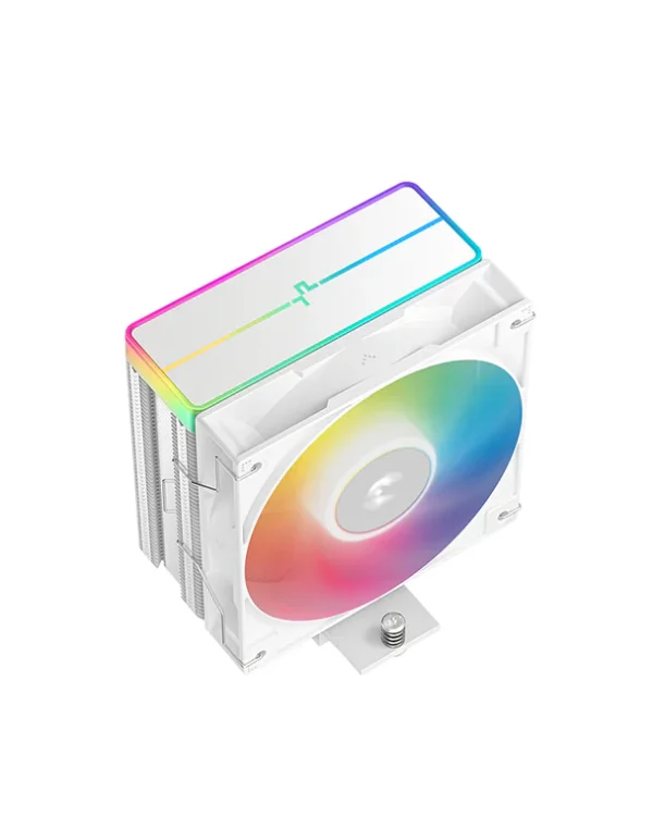 DEEPCOOL AG400 WH ARGB V2 CPU Air Cooler – White Edition with 4 Heat Pipes & ARGB Lighting - Image 2