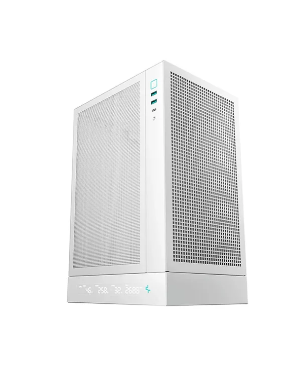DEEPCOOL CH170 Digital Portable High-Airflow M-ITX White PC Case – Compact Gaming Chassis - Image 2