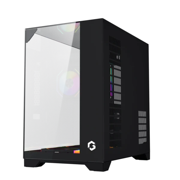 GAMEON Valkyrie I Series Mid Tower Gaming Case – Black, Sleek Design, Optimized Airflow - Image 3