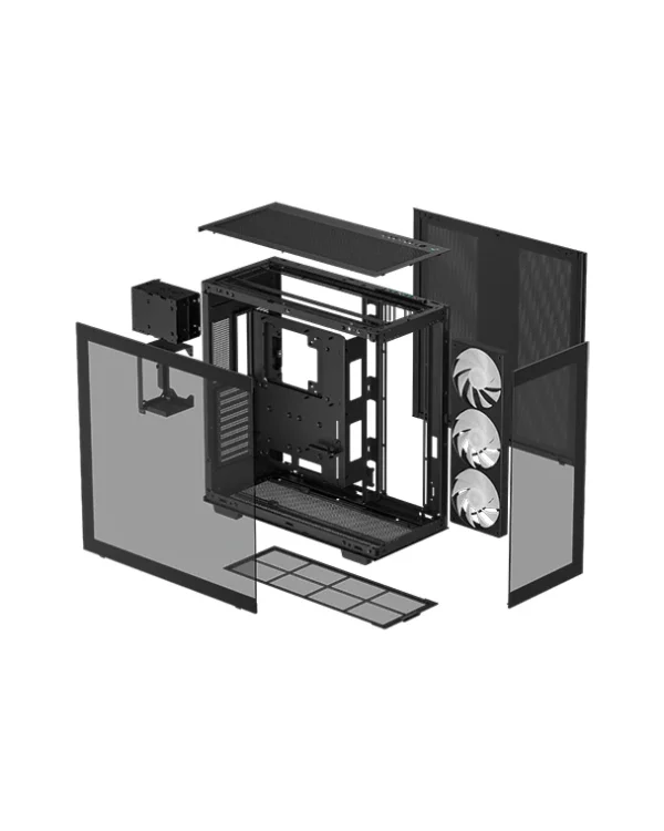 DEEPCOOL CH780 Black PC Case – Full-Tower Gaming Case with RGB Support - Image 4