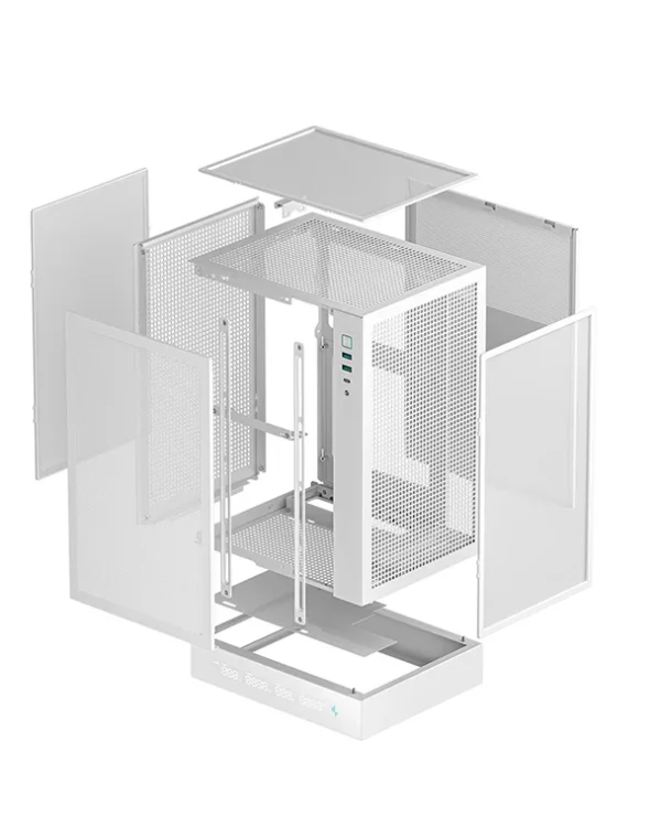 DEEPCOOL CH170 Digital Portable High-Airflow M-ITX White PC Case – Compact Gaming Chassis - Image 4