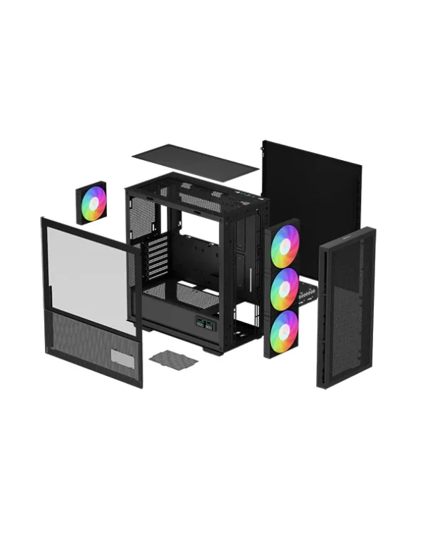 DEEPCOOL CH560 Digital E-ATX 4F RGB Black PC Case – High-Performance Gaming Chassis - Image 5