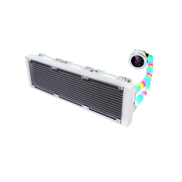 GAMEON Kraken N360 Liquid CPU Cooler – White, RGB, High-Speed Pump, Durable Teflon Tubing - Image 6