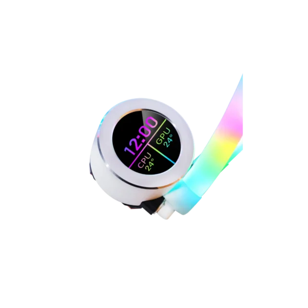 GAMEON Kraken N360 Liquid CPU Cooler – White, RGB, High-Speed Pump, Durable Teflon Tubing - Image 7