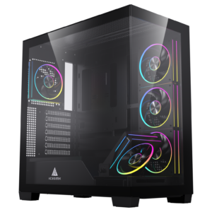 NEBULA Black ATX Case [AG-NEBULA-BK] – High-Airflow Gaming & PC Chassis