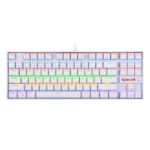 Redragon K552W-RGB Kumara Mechanical Gaming Keyboard – White, Red Switch, RGB Backlight