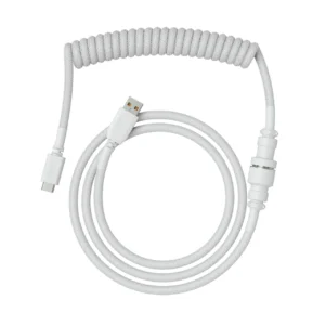 Glorious GMMK Coiled Cable – Ghost White (New PKG) | Premium Mechanical Keyboard Cable