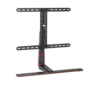 GAMEON RGB Lighting Gaming Table Top – Black, Fits 37"–65" TVs, Up to 40kg, Stand & Mount for Gaming & Office