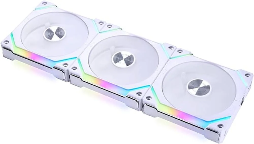 LIAN LI UNI FAN SL120 V2 120mm 3-Pack White – Premium RGB PWM Case Fans - Image 3