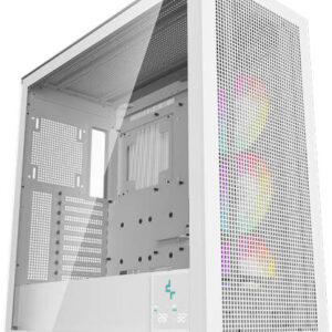 DEEPCOOL Morpheus White PC Case – Mid-Tower Gaming Case with Modern Design