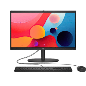 HP AIO 22-DG0013NH 21.5" All-in-One PC | Intel Core i3-N300 | 8GB RAM | 512GB SSD | FHD Non-Touch | DOS | Jet Black | English Keyboard