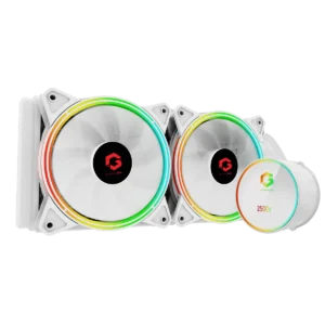GAMEON Kraken A380 240mm Cooler – White, RGB, Durable Teflon Tube, High-Speed Pump