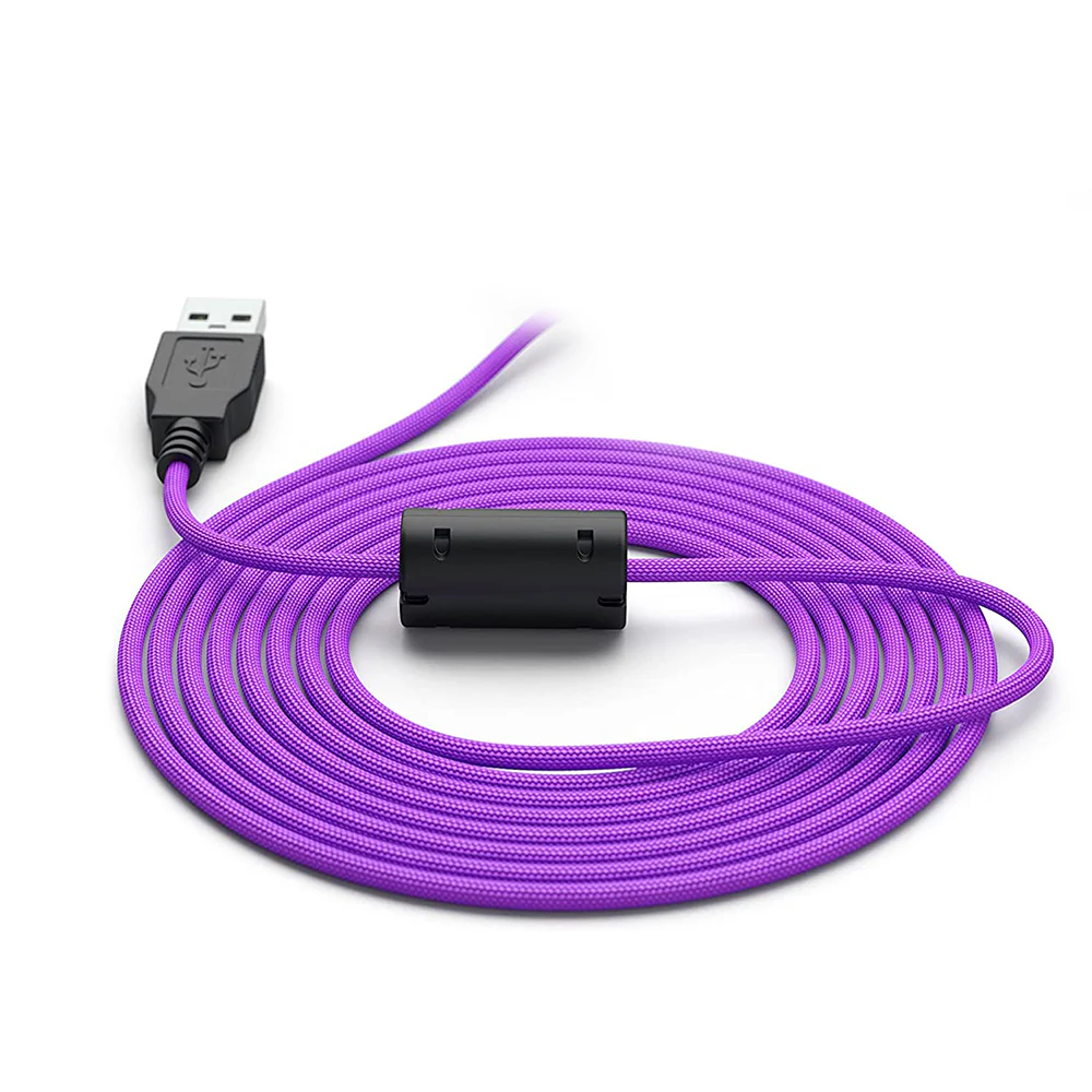 Glorious Ascended Cable – Purple Reign | Premium Braided Mechanical Keyboard Cable