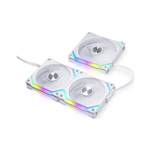 LIAN LI UNI FAN CL Wireless 120mm White (3-Pack with Controller) – Premium RGB PWM Case Fans