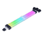 AC124 12+4-Pin PCIe/CPU Power Extension Cable – Black Sleeved