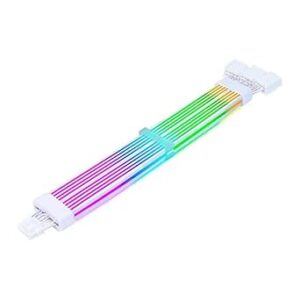 AC124 12+4-Pin PCIe/CPU Power Extension Cable – White Sleeved