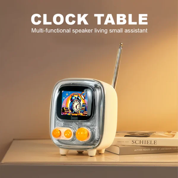 Divoom Tivoo-2 Retro TV Pixel Art Speaker - Tender White - Image 3