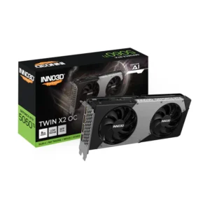 INNO3D GeForce RTX 5060 Ti Twin X2 OC 8GB GDDR7 | Compact Overclocked Gaming GPU