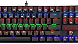 Redragon K552-RGB-BA Mechanical Gaming Keyboard & Mouse Combo – RGB Backlit, Durable & Ergonomic