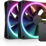 F120RGB Duo 120mm Dual-Sided RGB Fans – Triple Pack Black with RGB Controller