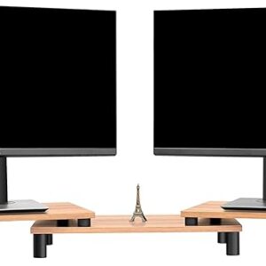 UPERGO ID-42 Solid Wood Monitor Riser & Desk Organizer