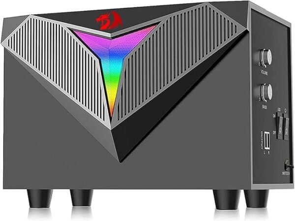 Redragon GS700 Toccata Wired Gaming Speaker – Stereo Desktop Sound with RGB Lighting - Image 5