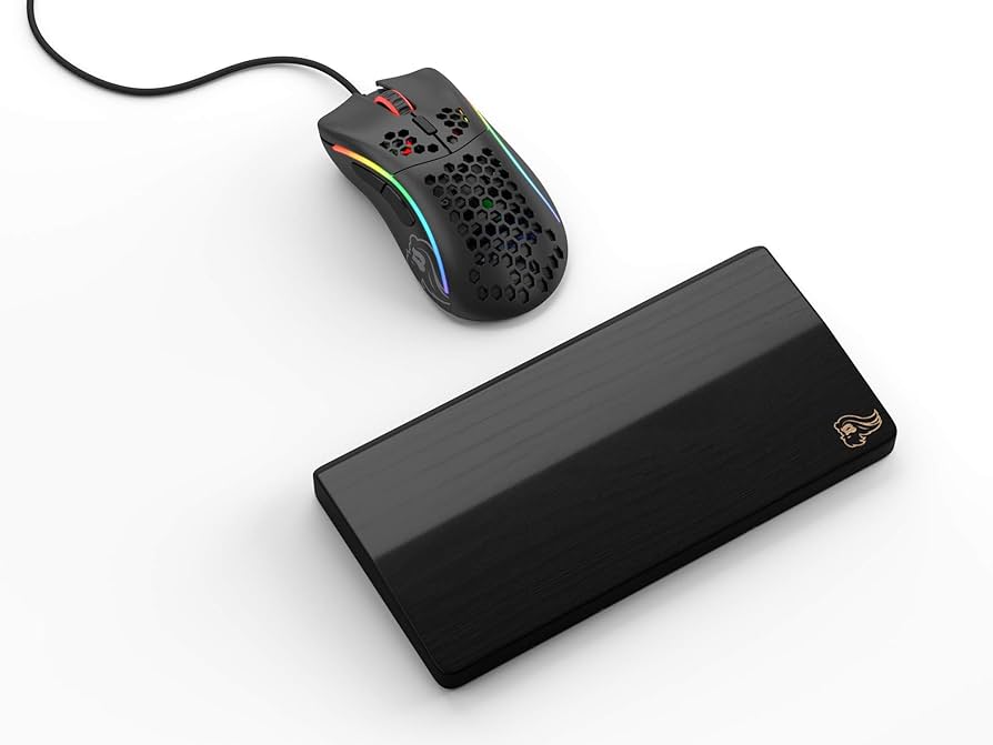 Glorious Wood Mouse Wrist Rest – Onyx | Premium Ergonomic Wooden Support - Image 2