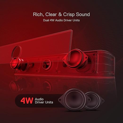 Redragon Adiemus Wired Gaming Speaker – Stereo Sound, Compact & Durable Design - Image 2
