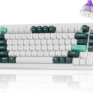Keychron Q1 HE Wireless Hall Effect Mechanical Keyboard | RGB, Magnetic Nebula Switches, Knob - White