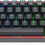 Redragon Fizz K617-RGB Mechanical Gaming Keyboard – Black, 61 Keys, Red Switch, RGB