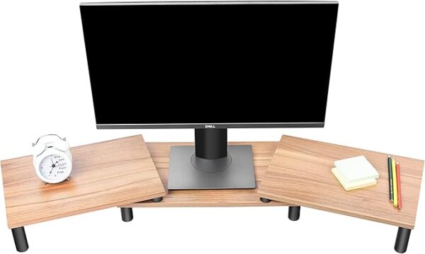 UPERGO ID-42 Solid Wood Monitor Riser & Desk Organizer - Image 3