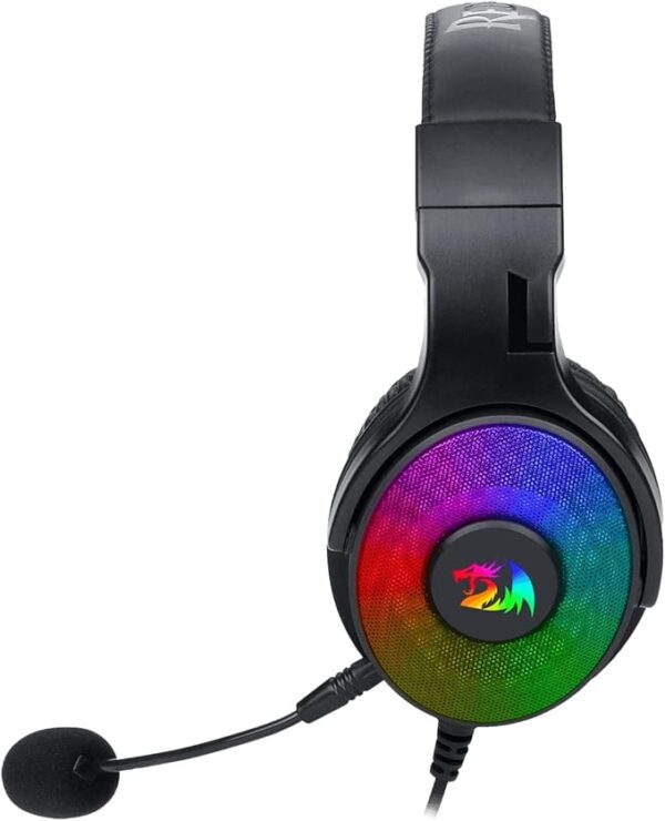Redragon H350 Pandora RGB Wired Gaming Headset – 50MM Drivers, Detachable Mic, Stereo Surround Sound - Image 4