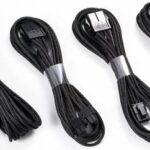 Phanteks Extension Cable Kit – 500mm Black Sleeved PC Power Cables