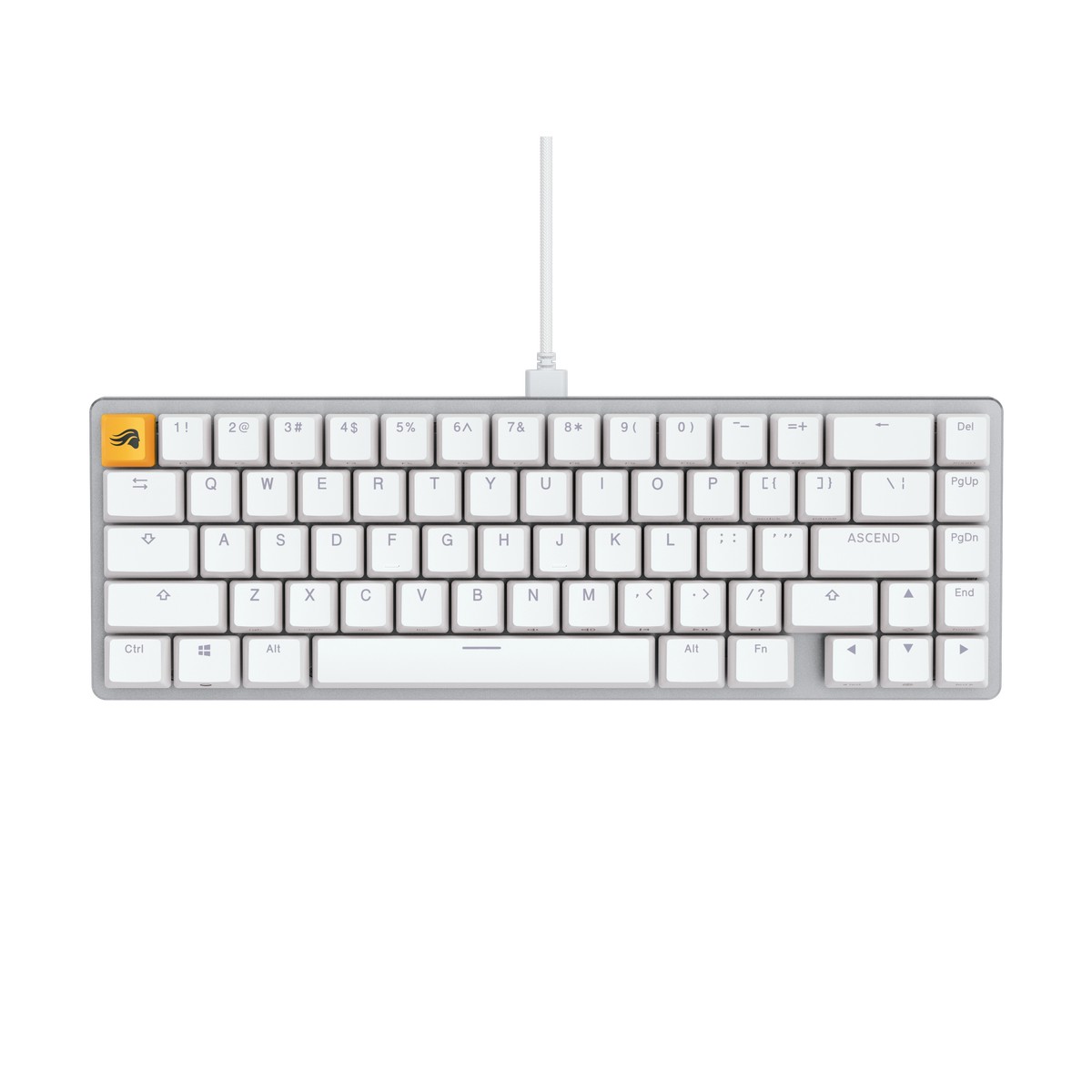 Glorious GMMK V2 65% Barebones Mechanical Keyboard – White | Hot-Swappable Compact Gaming Keyboard - Image 2