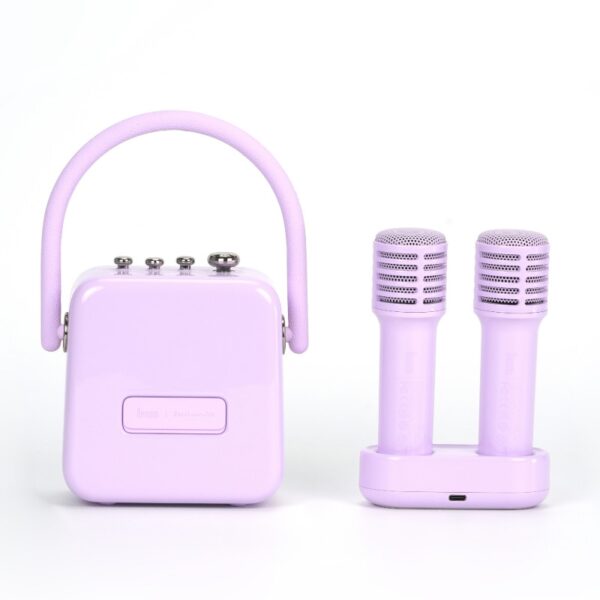 Divoom SongBird SE | Portable Karaoke Speaker with Dual Microphones - Purple - Image 2