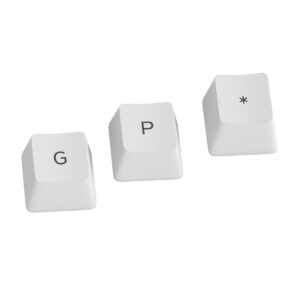 Glorious PBT Keycaps – White | Mechanical Keyboard Upgrade