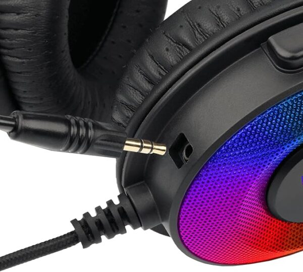 Redragon H350 Pandora RGB Wired Gaming Headset – 50MM Drivers, Detachable Mic, Stereo Surround Sound - Image 6