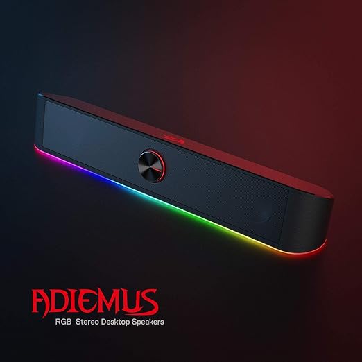 Redragon Adiemus Wired Gaming Speaker – Stereo Sound, Compact & Durable Design - Image 5