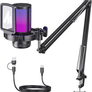 MAONO GamerWave Condenser USB Gaming RGB Microphone