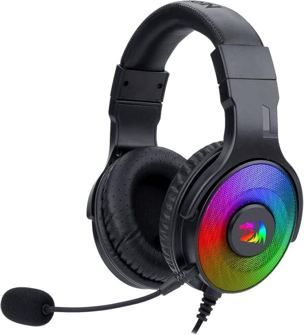 Redragon H350 Pandora RGB Wired Gaming Headset – 50MM Drivers, Detachable Mic, Stereo Surround Sound