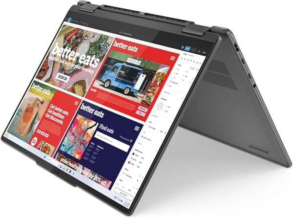 Lenovo Yoga 7 2-in-1 Laptop | Intel Core Ultra 7-155H | 16GB RAM | 1TB SSD | 16" WUXGA IPS Touch | Windows 11 Home | Storm Grey | English Keyboard - Image 4