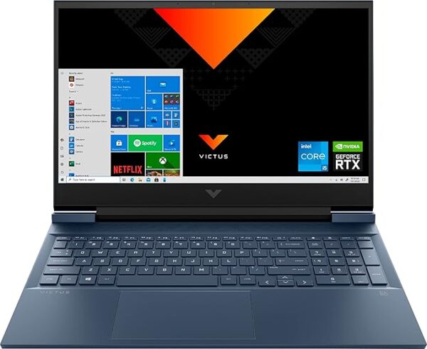 HP Victus 15-fa1096ne Gaming Laptop | Intel Core i7-13700H | 16GB RAM | 512GB SSD | RTX 4050 6GB | 15.6" FHD IPS 144Hz | DOS | Blue | Arabic Keyboard